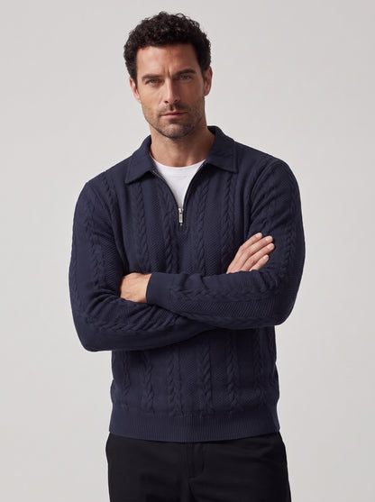 MARCO | JERSEY CUELLO POLO TRENZADO