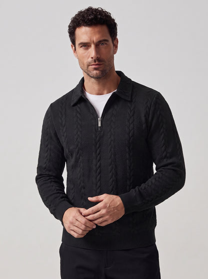 MARCO | JERSEY CUELLO POLO TRENZADO