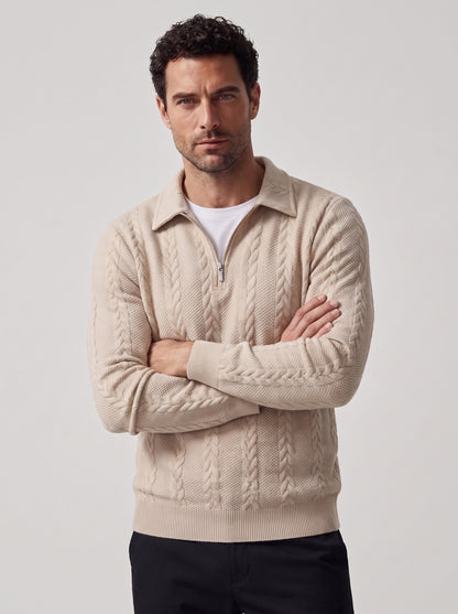 MARCO | JERSEY CUELLO POLO TRENZADO