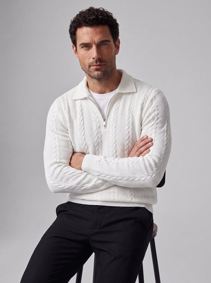 MARCO | JERSEY CUELLO POLO TRENZADO