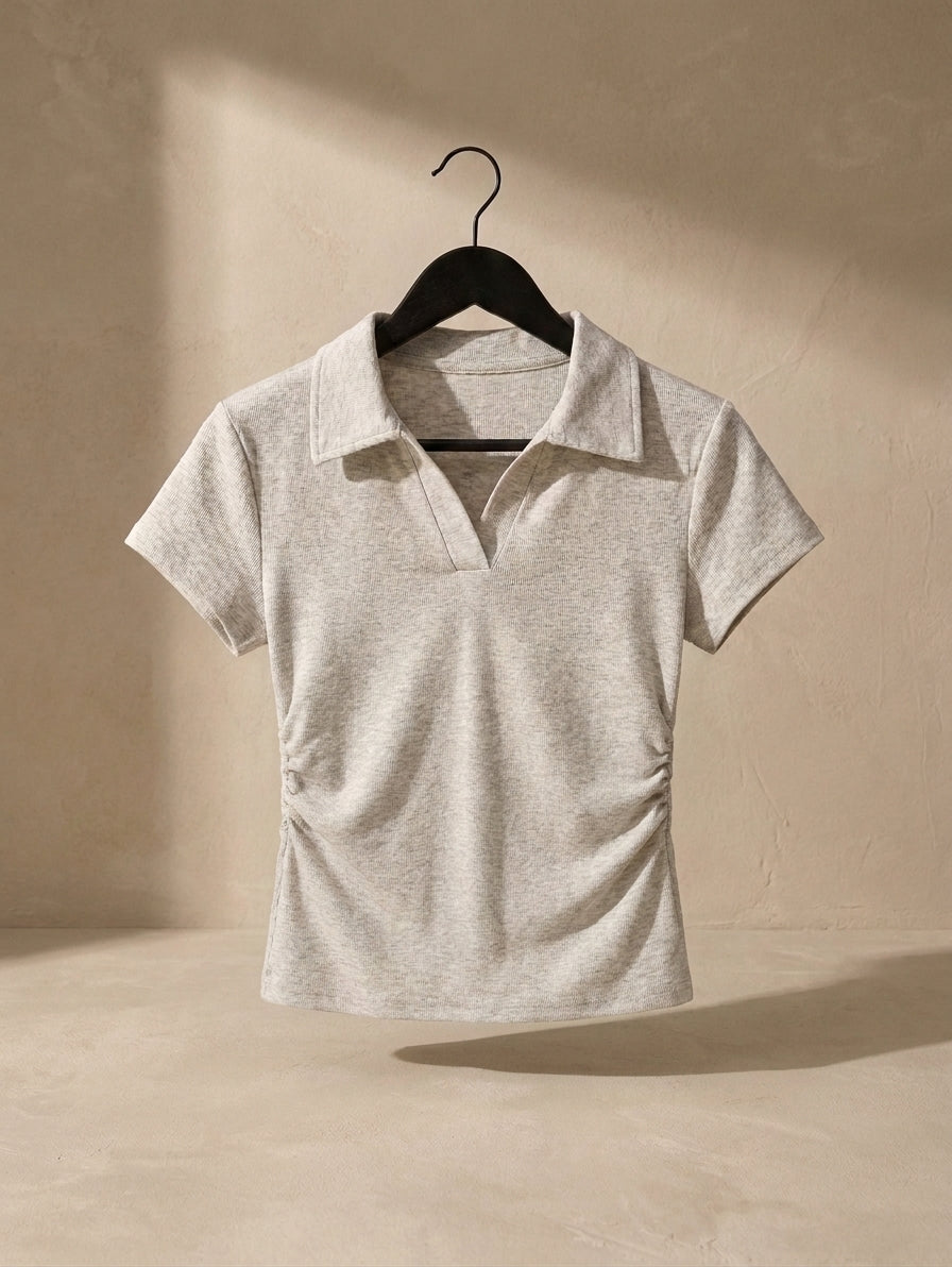 LIA | POLO SLIM FRUNCIDO
