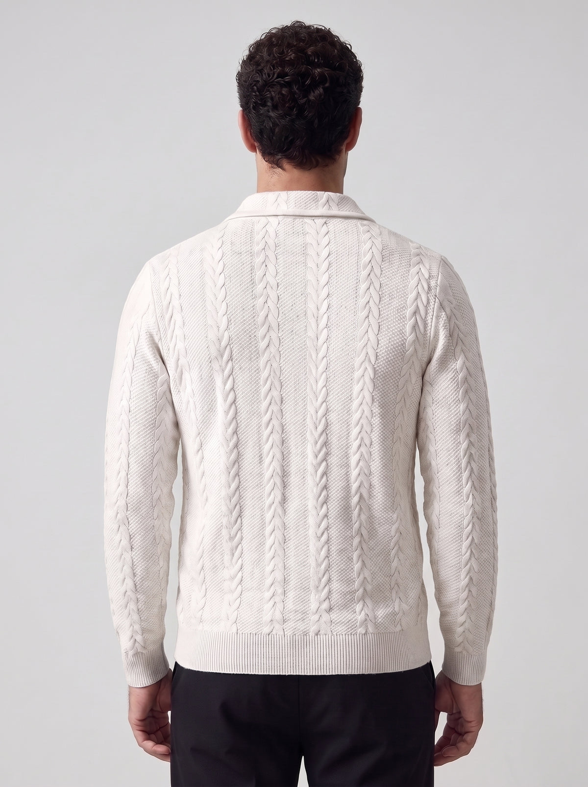 MARCO | JERSEY CUELLO POLO TRENZADO
