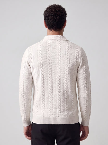 MARCO | JERSEY CUELLO POLO TRENZADO
