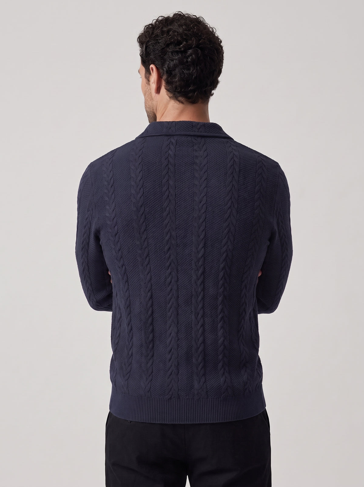 MARCO | JERSEY CUELLO POLO TRENZADO
