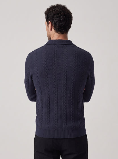 MARCO | JERSEY CUELLO POLO TRENZADO