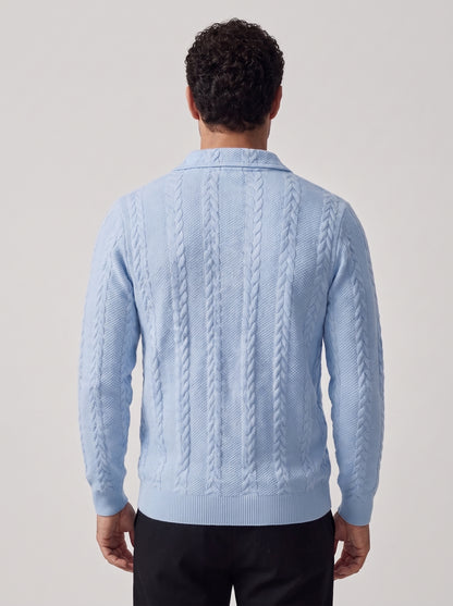 MARCO | JERSEY CUELLO POLO TRENZADO
