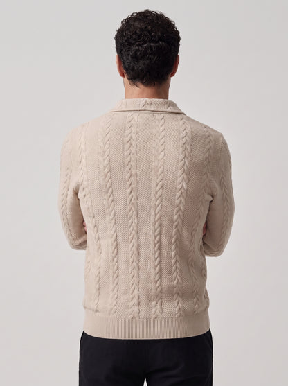 MARCO | JERSEY CUELLO POLO TRENZADO
