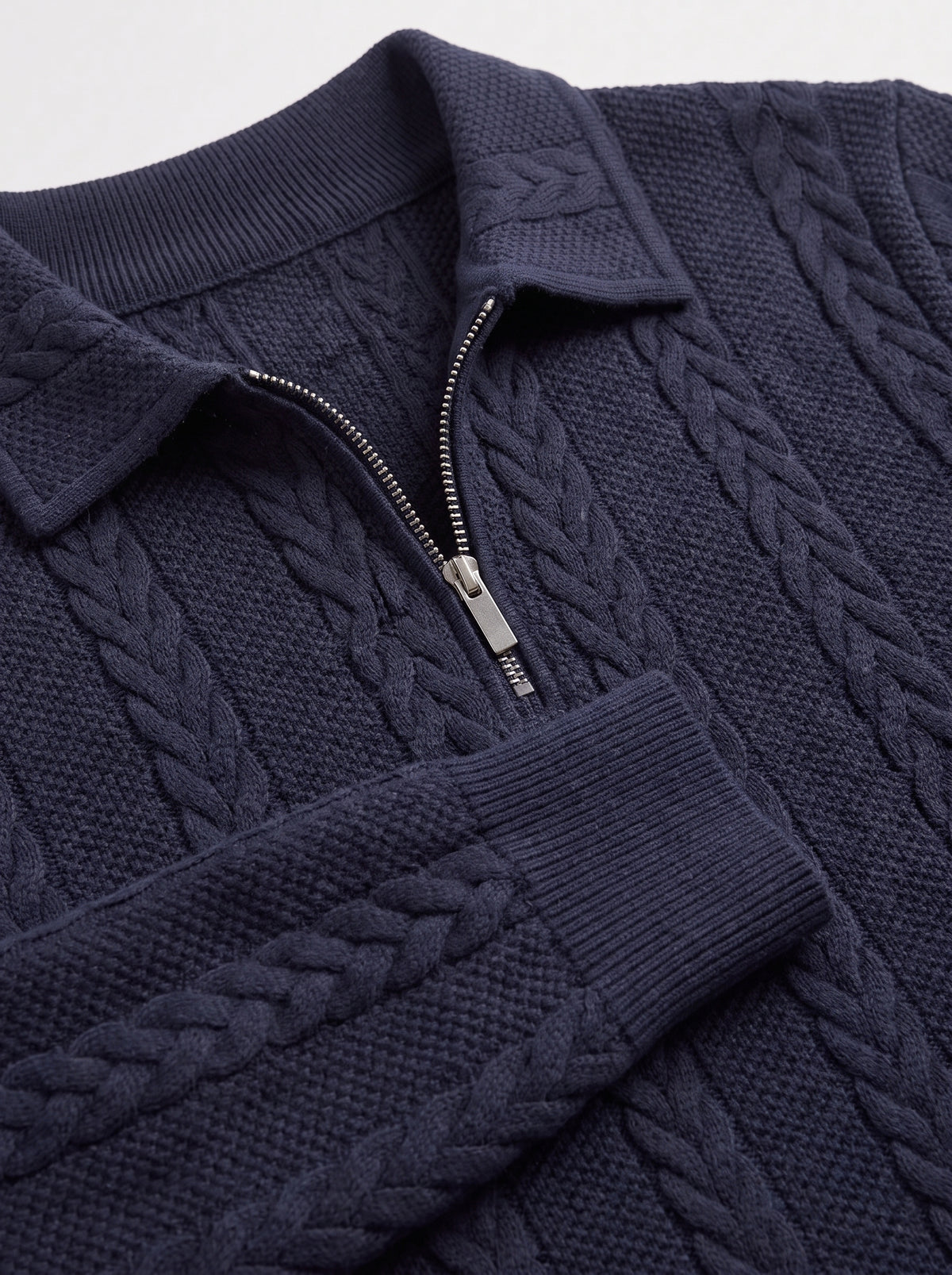 MARCO | JERSEY CUELLO POLO TRENZADO