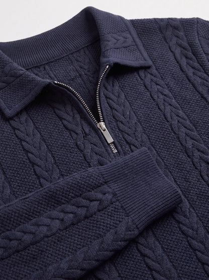 MARCO | JERSEY CUELLO POLO TRENZADO