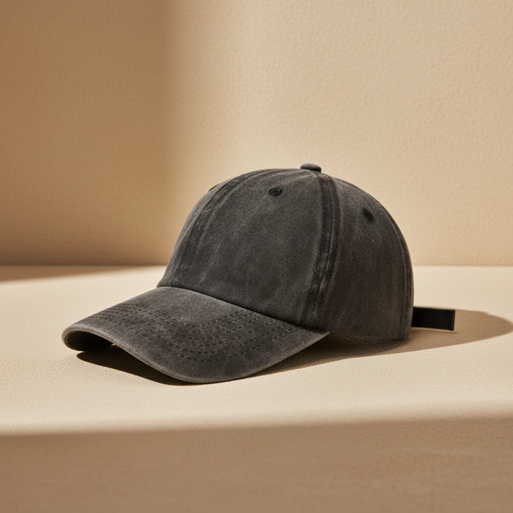 Gorras negras fondo greige