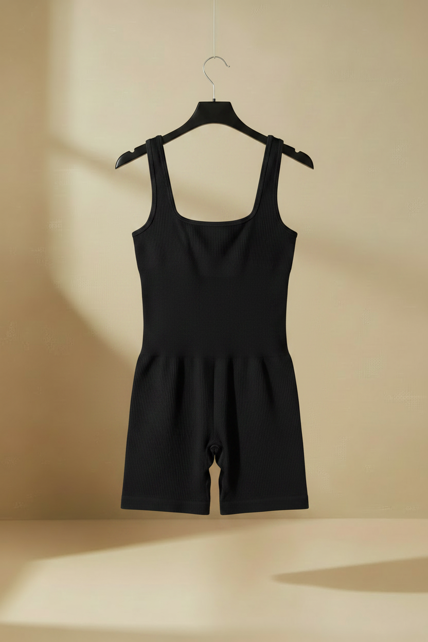 Mono negro trasera percha