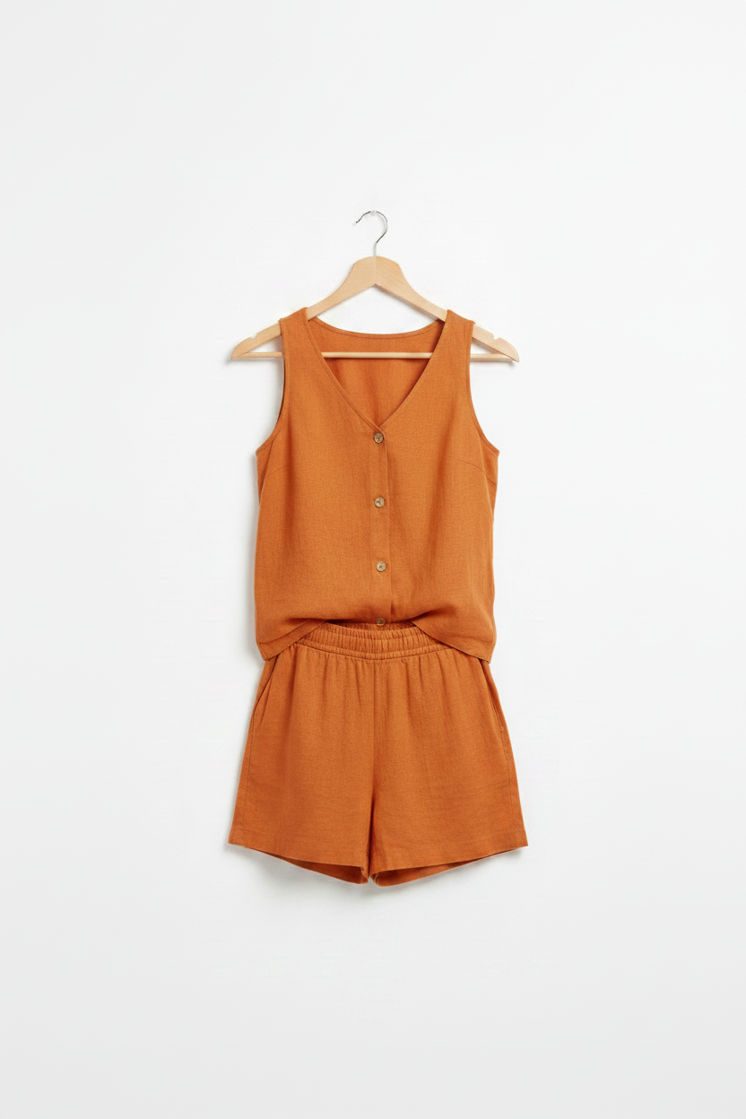 Naranja frontal percha