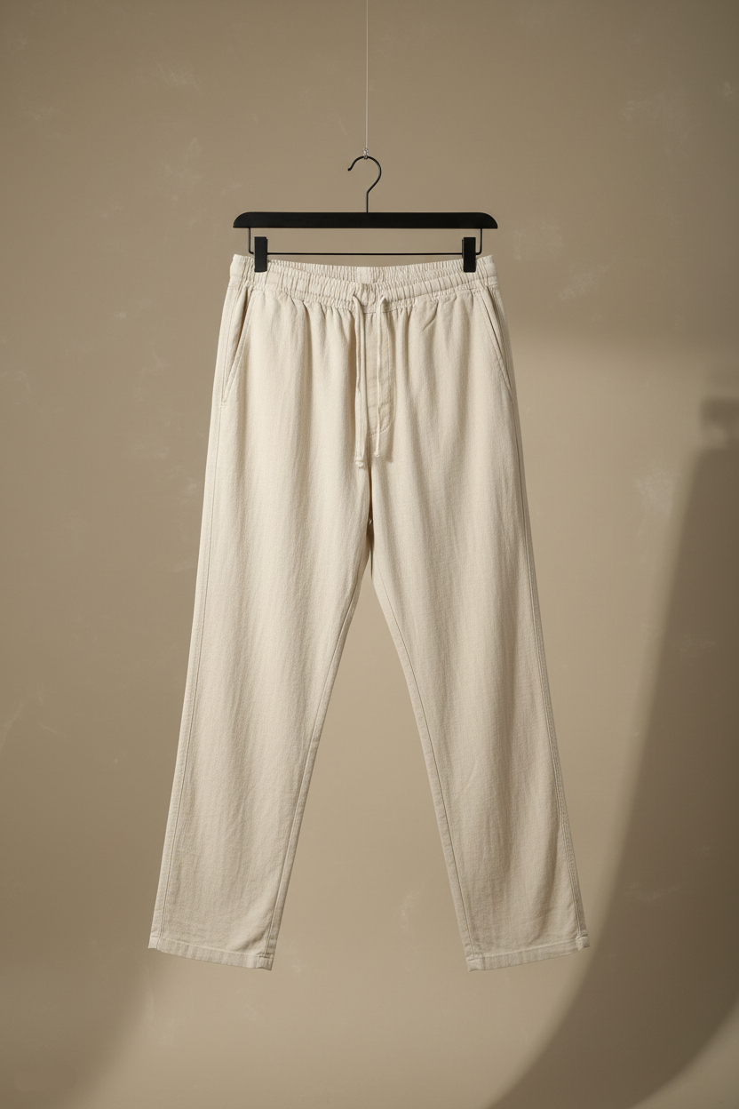 Pantalón crudo en percha