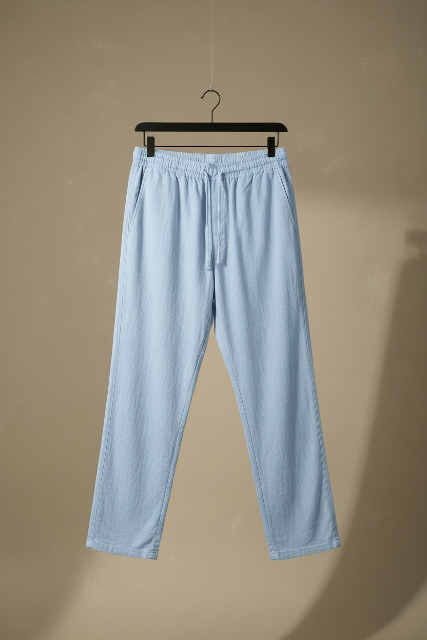 Percha frontal azul claro