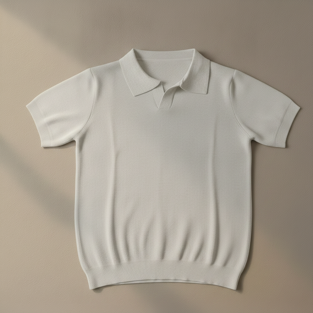 Polo knit blanco