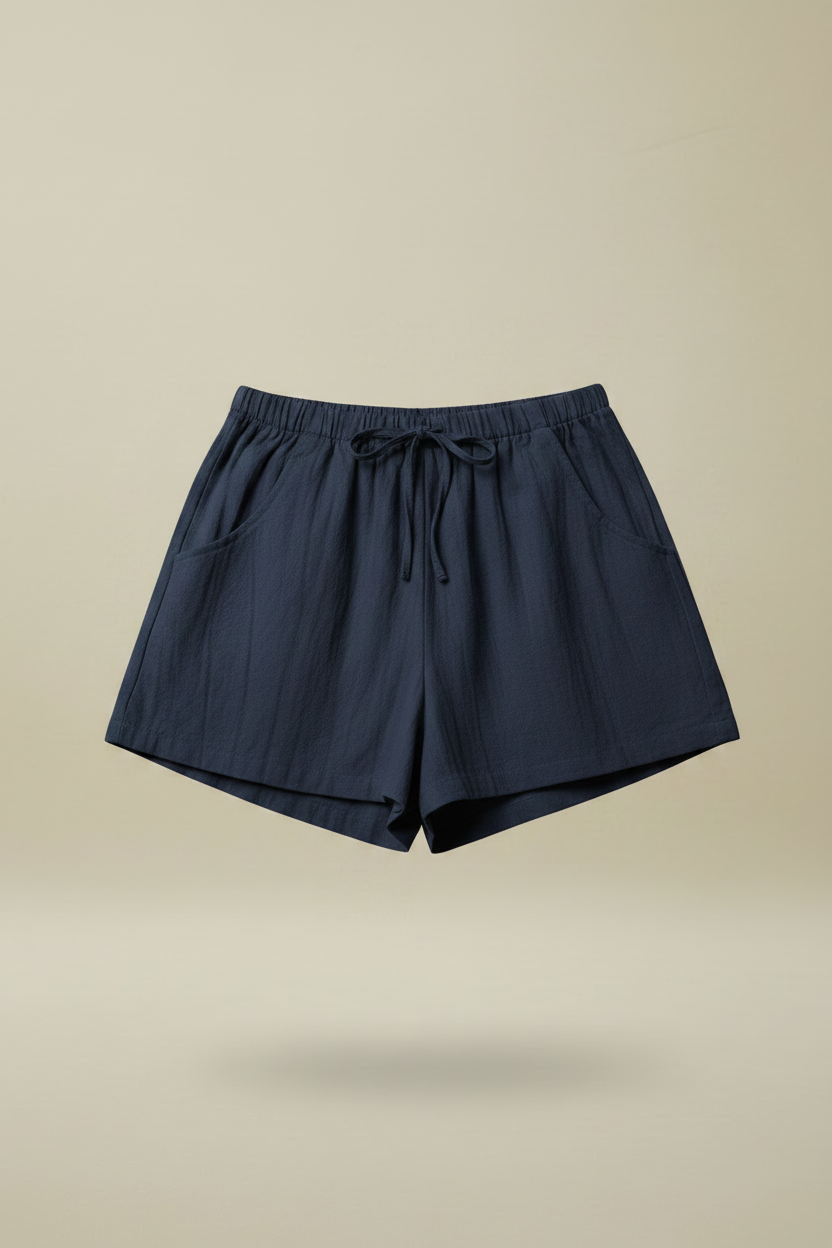 Shorts lino azul marino