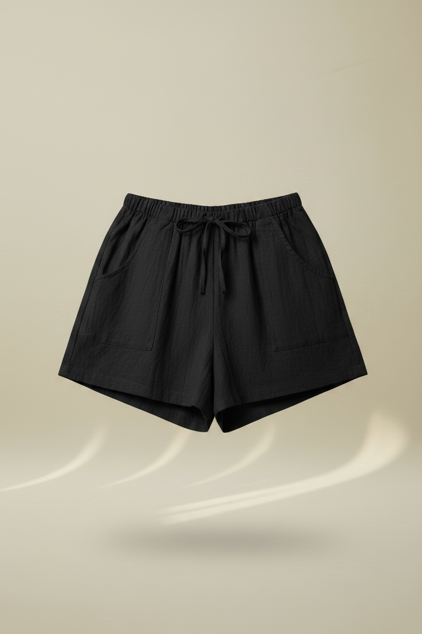 Shorts lino negro